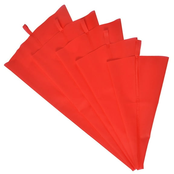 FOLOYORI 5Pcs Food Grade Tpu Piping Bags in Red for Baking Decoration Tools and Easy Use