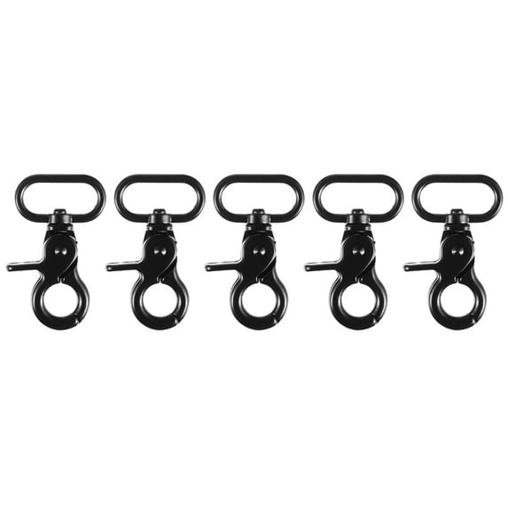 FOLOYORI 5Pcs Metal Trigger Hook Swivel Clasps Clip Zinc Alloy Oxide Coating 360 Degree Rotation Fabric Accessories