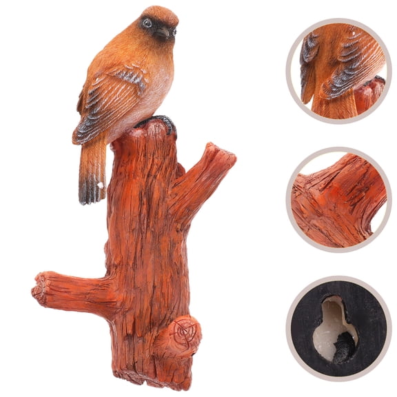FOLOYORI Orange Resin Tree Branch Wall Hook for Hanging Keys, Bags, and Decor - Perfect for Plants, 9.8 x 6.3 Inches
