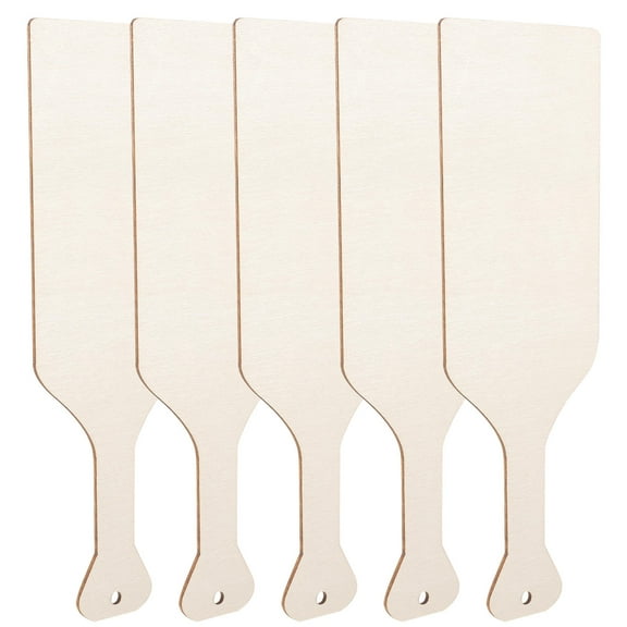 FOLOYORI Craft Wood Board Beige For Kitchen Supplies 5Pcs 9.4X3.1X0.08In