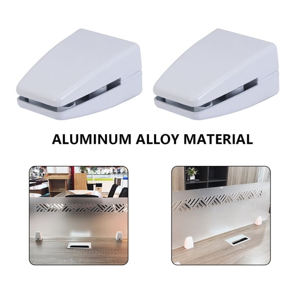 FOLOYORI 6-Pack Adjustable Aluminum Alloy Glass Clamp Screen Clips for Secure Panel Mounting