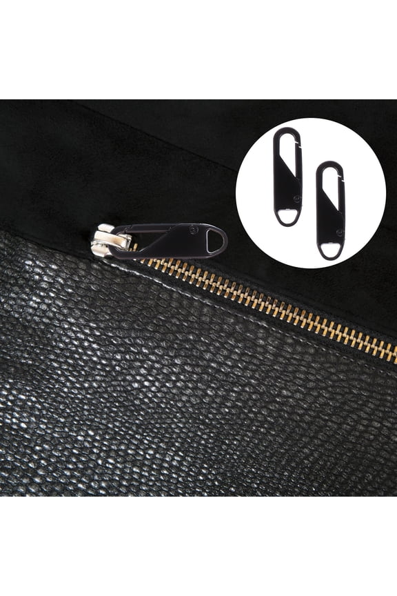 6Pcs Zipper Pull Replacement for Backpacks and Gym Bags in Black