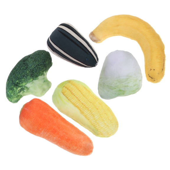 FOLOYORI 6pcs For Cats Vegetable Fruit Teasers For Kitten Play Safe Material Engaging Indoor For And Kittens