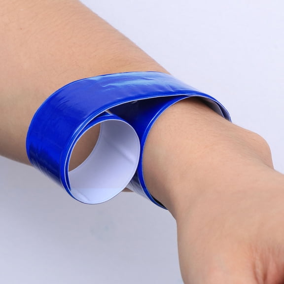 FOLOYORI High Visibility Reflective PVC Slap Wrist Bands for Walking, Hiking, Running Safety Gear