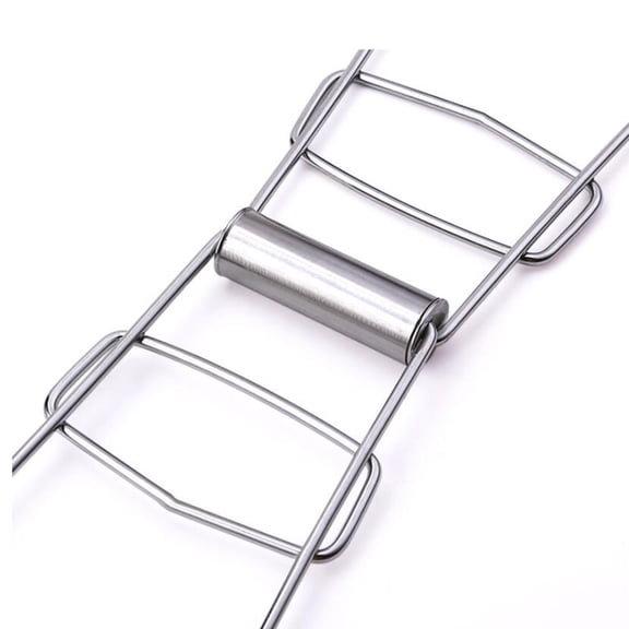 FOLOYORI Plated Silver Anti Scalding Stainless Steel Plate Lifter Clip for Hot Dish and Pot Handling