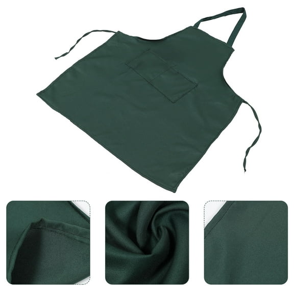 FOLOYORI Aprons for Cooking 60x85cm Dark Green Adjustable 1Pcs