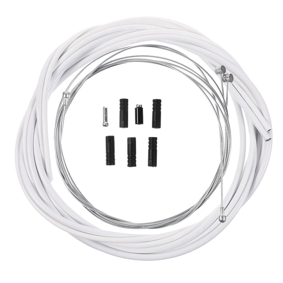FOLOYORI Bike Brake Cables 1Set White Plastic For Cyclists 98.25X0.20X0.20In