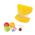 thumbnail image 1 of FOLOYORI Bird Training Toy 1Set Round Yellow Acrylic Basketball Hoop for Parrots Interaction, 1 of 8