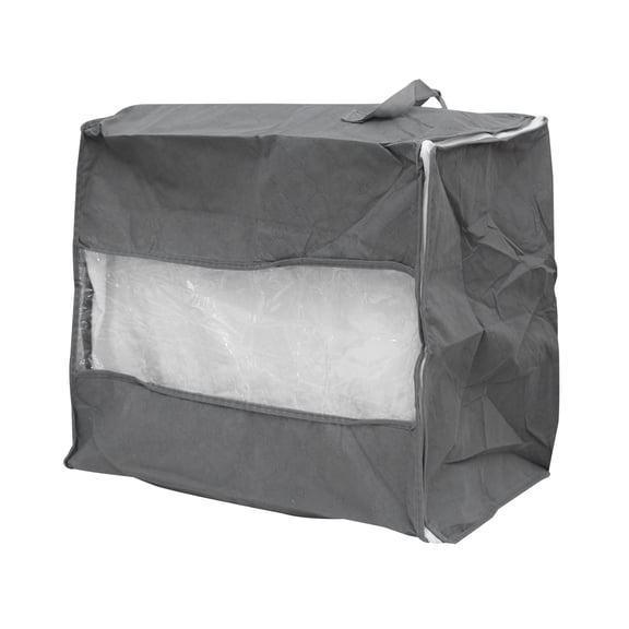 FOLOYORI Blanket Zipper Bag Grey Breathable Non-Woven for Quilt Protection