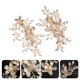 thumbnail image 1 of FOLOYORI Bridal Hair Clamps Rhinestone Bridal Barrette 2Pcs For Bride Wedding Hair Decoration, 1 of 8