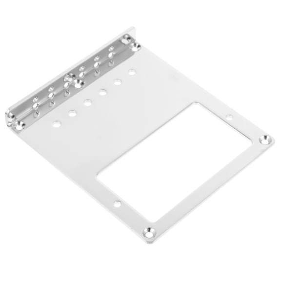 FOLOYORI Bridge Tailpiece 1Pack Silver Steel For Guitar With Electroplating Finish And Adjustability