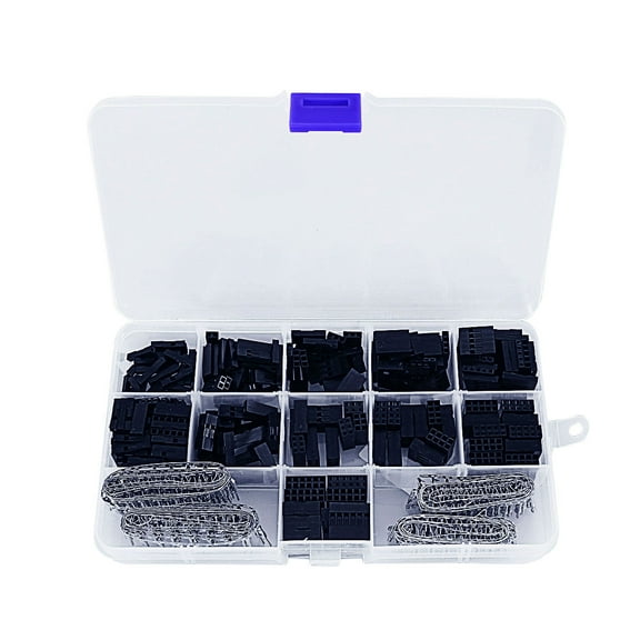 FOLOYORI Cable Quick Connectors 620Pcs Jumper Pin Kit Black Plastic For Extend Power Cables