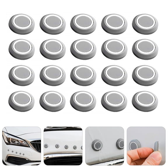 FOLOYORI Automotive Anti Collision p Grey Silicone 20Pcs 1.06In for Car Body Protection