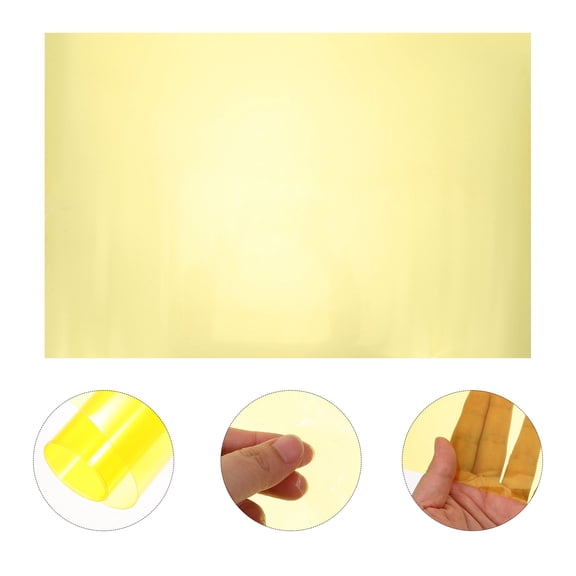 FOLOYORI Car Light Wrap 1Set Headlight Tint Film Yellow Pvc for Fog Lights 15.7x23.6in