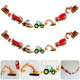 thumbnail image 1 of FOLOYORI Construction Birthday Party Supplies Banner 2Pcs Multi-Colored 11.4X5.1X0.04in, 1 of 8
