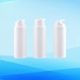 thumbnail image 1 of FOLOYORI Cosmetics Storage 3Pcs Plastic Bottles White Plastic Storage Holder, 1 of 8