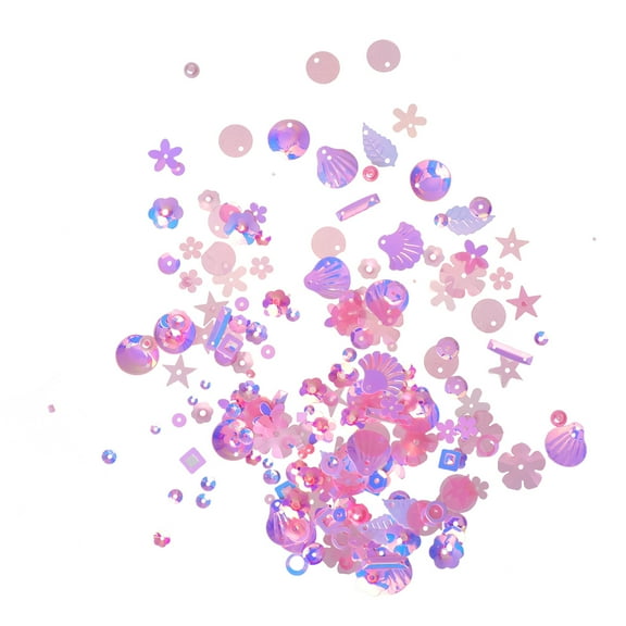 FOLOYORI Costume Craft Supplies 2 Pack Perforated Beads and Sequin Decals for Handicraft and Beading