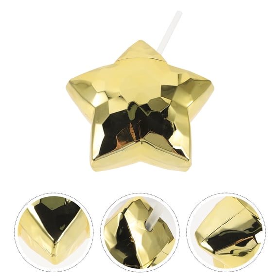 FOLOYORI Golden PP Creative Cup with Straw Ideal for Romantic Celebrations