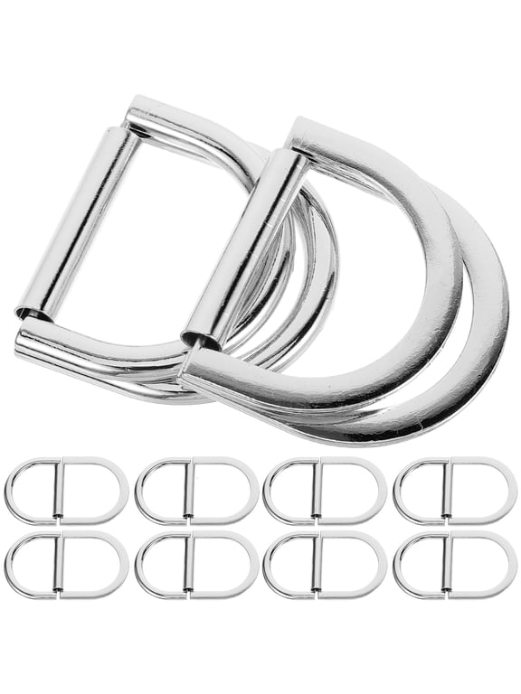 Metal D Ring Buckles Sturdy for Bags Belts and Clothing 10Pcs