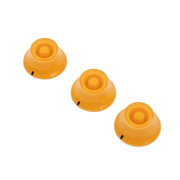 FOLOYORI Electric Guitar Tone Replacement Knob 3Pcs Set Acrylic Plastic Round Shape For And Replacement