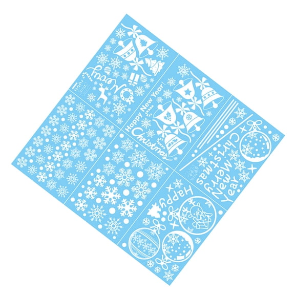 FOLOYORI Electrostatic Cling Sticker Set Premium Snowflake Design For Families Business Owners 1Set 43X30Cm