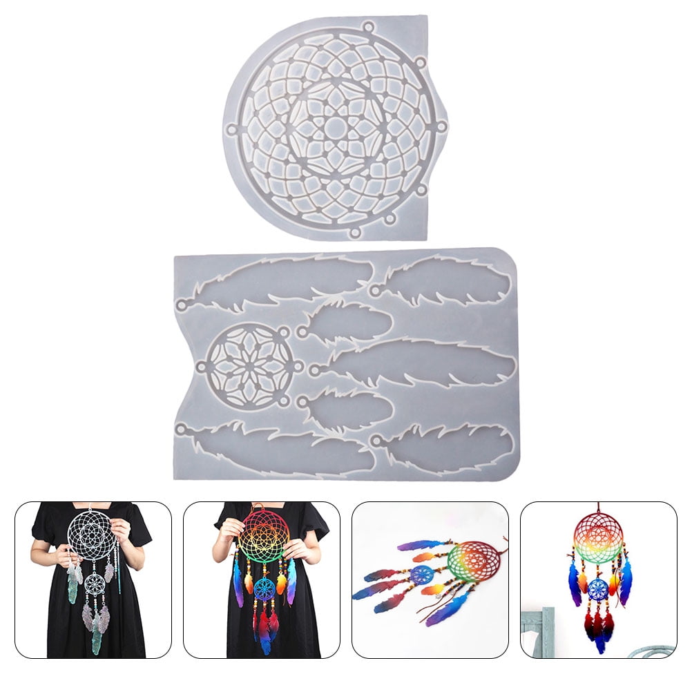 FOLOYORI Durable White Silicone Dream Catcher Mold for DIY Ornaments Easy to Use Perfect for Personal and Professional Use