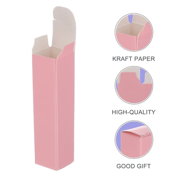FOLOYORI Essential Oil Wrapping Box 50pcs Paper Lipstick Cases Small Packaging Diy Lip Gloss Containers Easy To Carry