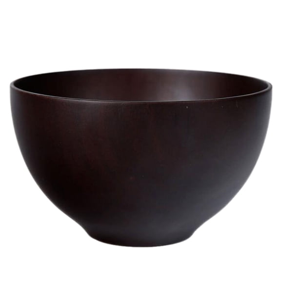FOLOYORI Fiber Lightweight Bowl Wood Bowl 1Pack Coffee Round for Home Decoration Daily Use