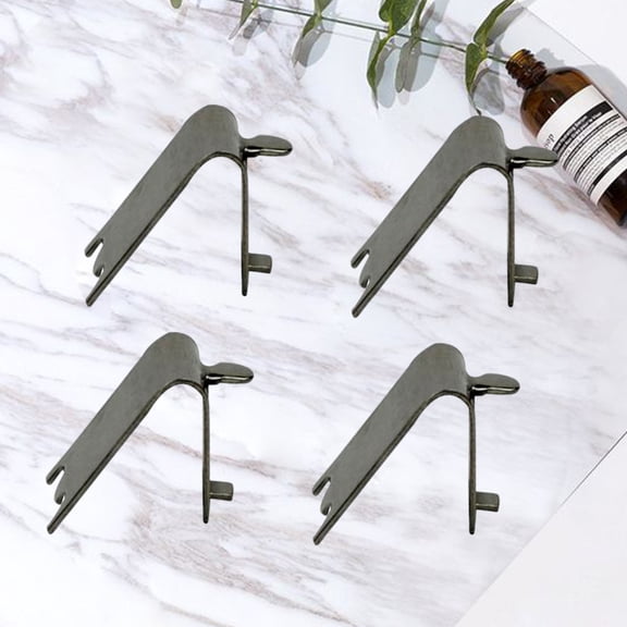 FOLOYORI Freezer Shelf Clips Silver Metal Shelf Clips 1.53X0.90X0.98in