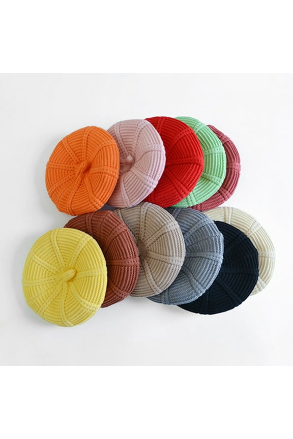 Grey Wool Weaving Beret Hat Solid Color Beanie For Stylish Autumn Accessory Durable And Warm Wool Cap