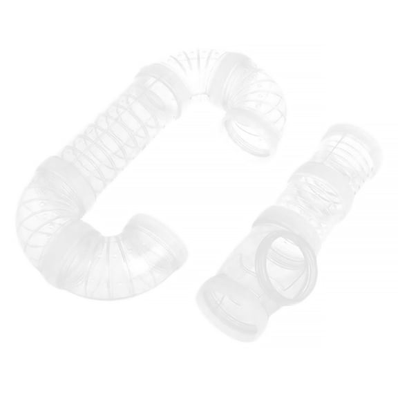 FOLOYORI Hamster Cage External Sports Tube 2Pcs 15.7x5.5x5.5in For Pet Fun Tunnel