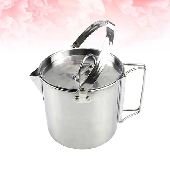 FOLOYORI Hanging Kettle 1Pack Stainless Steel for Camping Hot Water Pot
