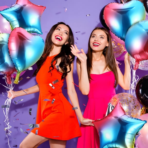 FOLOYORI Heart Shaped Balloons 18 Pcs for Photo Shoots and Engagement Celebrations