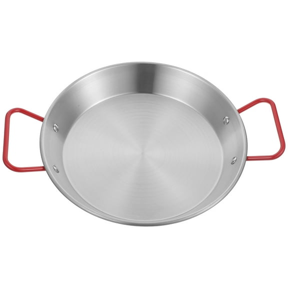 FOLOYORI Metal Sauce Pan 1Pcs For Home Cooking Nonstick Surface Even Heat Conduction Silver *7.9in