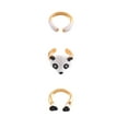 thumbnail image 1 of FOLOYORI Panda Shaped Rings for Women Creative and Adorable Jewelry 1Set, 1 of 8