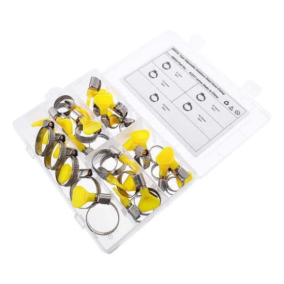 FOLOYORI Pipe Clamps Trade Export Smooth p Stainless Steel 25pcs