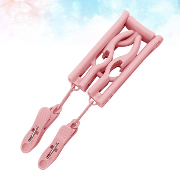 FOLOYORI Nonslip Hangers Clothes Organization Pink 1Set