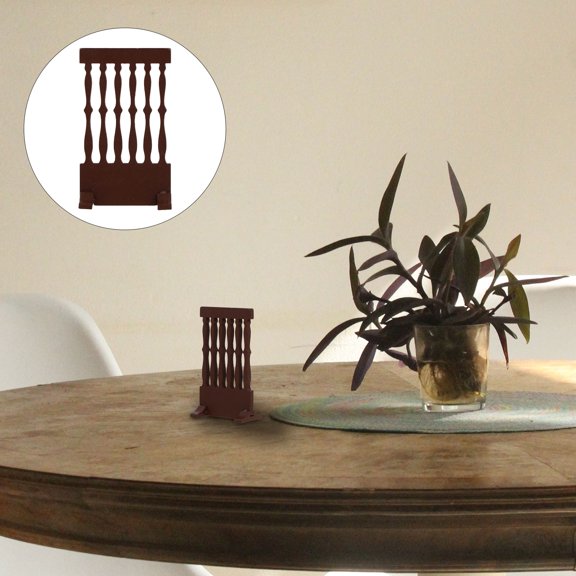FOLOYORI 1Pc Japanese Wood Small Screen Decor Black for Party and Home Decoration