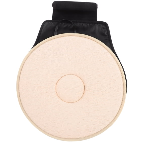 FOLOYORI Beige Breathable Car Seat Protector Pad with 360 Rotation for Easy Mobility and Enhanced Comfort