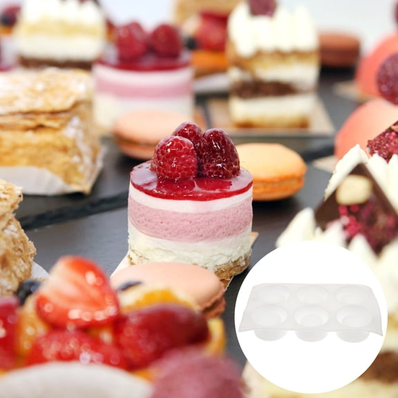 FOLOYORI Silicone Pudding Mold 2Pcs White for Birthday Christmas Party Family Gathering Afternoon Tea