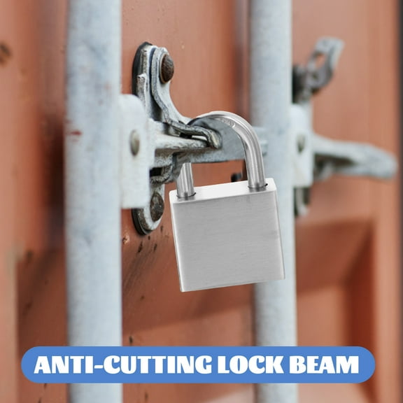 FOLOYORI Stainless Steel Luggage Lock with Key Solid Anti Rust Small Lock for Outdoor Use