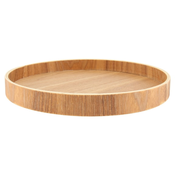 FOLOYORI Tea Table Board Log Color Round Shape 21x8 3in 1Pack