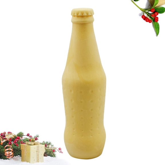 FOLOYORI Teething Toy for Puppies 1Pcs TPR Yellow Dog Molar Toy for Pet Training