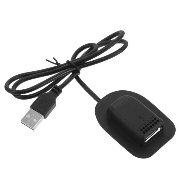 FOLOYORI Universal USB Extension Cable for Backpack, Fast Charging Data Power Cord, Portable Black USB Adapter Cable
