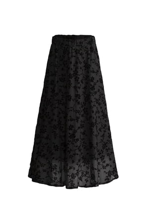 Women Plus Size Double Layer Plush Mesh Long Maxi Skirt m-4xl