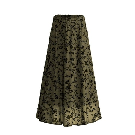 FOLUNSI Women Plus Size Double Layer Plush Mesh Long Maxi Skirt m-4xl