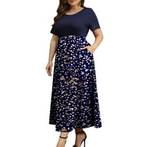AherBiu Cotton Linen Dresses for Women Plus Size Button Down Shirt ...