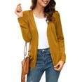 thumbnail image 1 of FOLUNSI Women's Button Down Crew Neck Long Sleeve Soft Knit Cardigan Sweaters S-2XL, 1 of 5