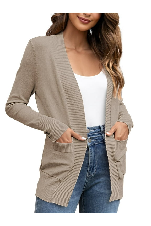 Women's Cardigan Casual Lightweight Knit Cardigan Sweaters of Female s-2x