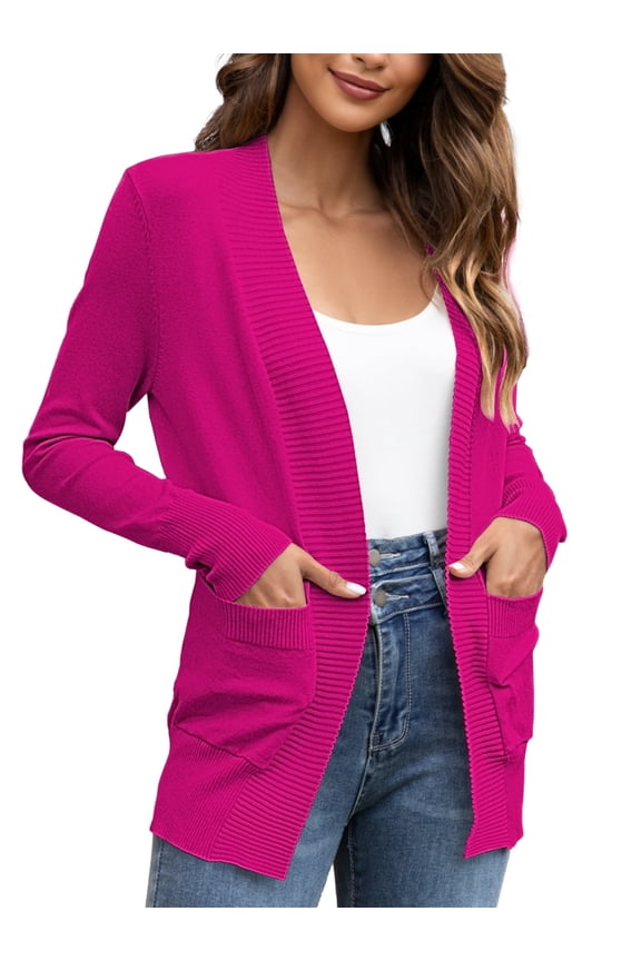 Women's Cardigan Casual Lightweight Knit Cardigan Sweaters of Female s-2x